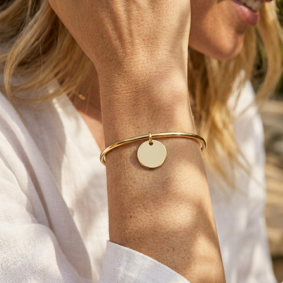 Bracelet jonc Rosa